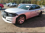 2018 Dodge Charger Police Silver vin: 2C3CDXAT4JH284091