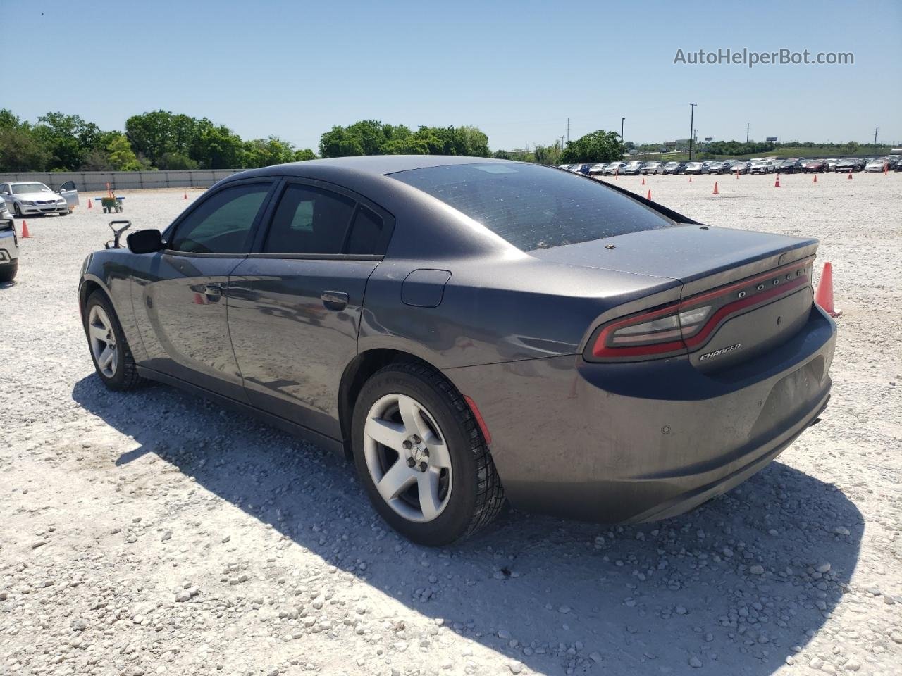 2017 Dodge Charger Police Gray vin: 2C3CDXAT5HH515378