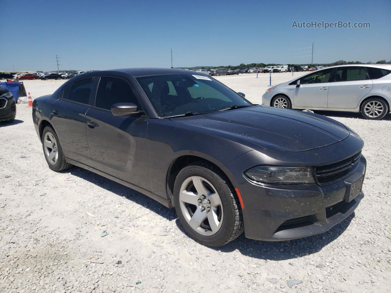 2017 Dodge Charger Police Серый vin: 2C3CDXAT5HH515378