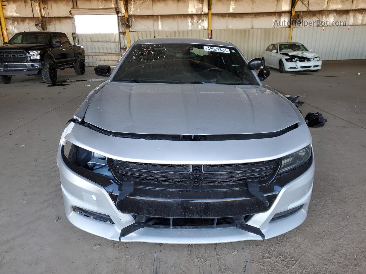 2021 Dodge Charger Police Silver vin: 2C3CDXAT5MH584839