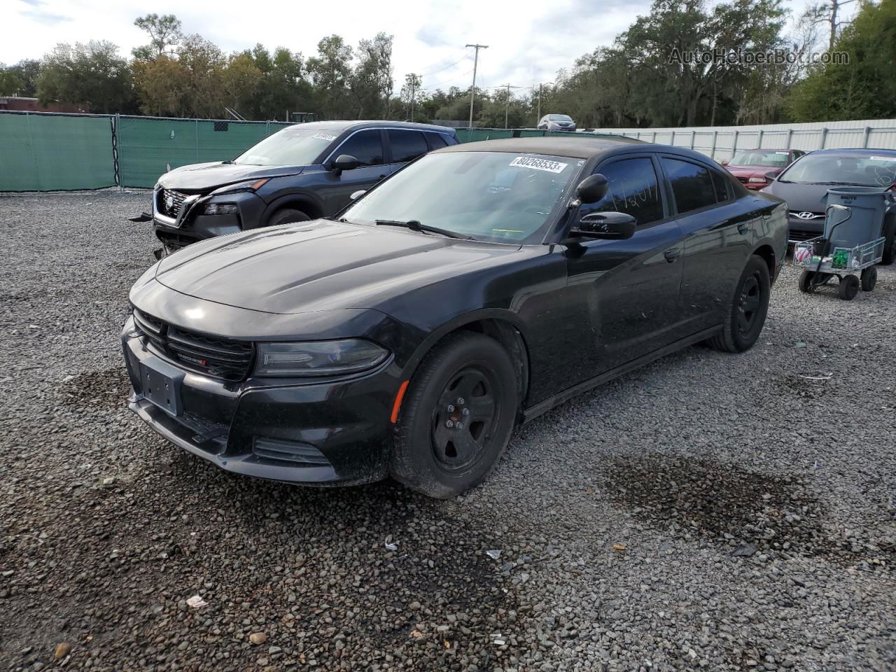 2016 Dodge Charger Police Черный vin: 2C3CDXAT7GH169431