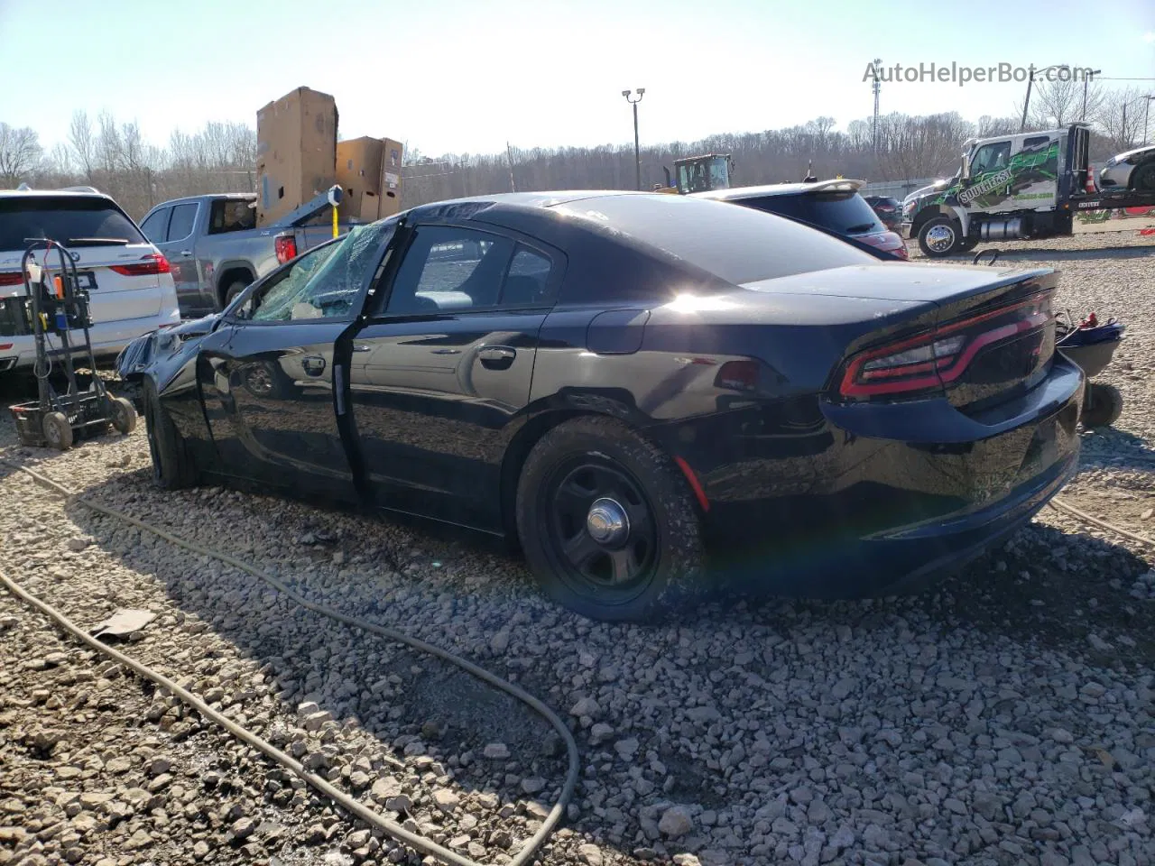 2016 Dodge Charger Police Black vin: 2C3CDXAT7GH223360