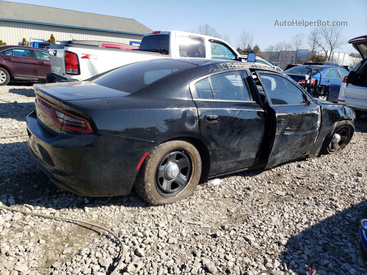 2016 Dodge Charger Police Black vin: 2C3CDXAT7GH223360