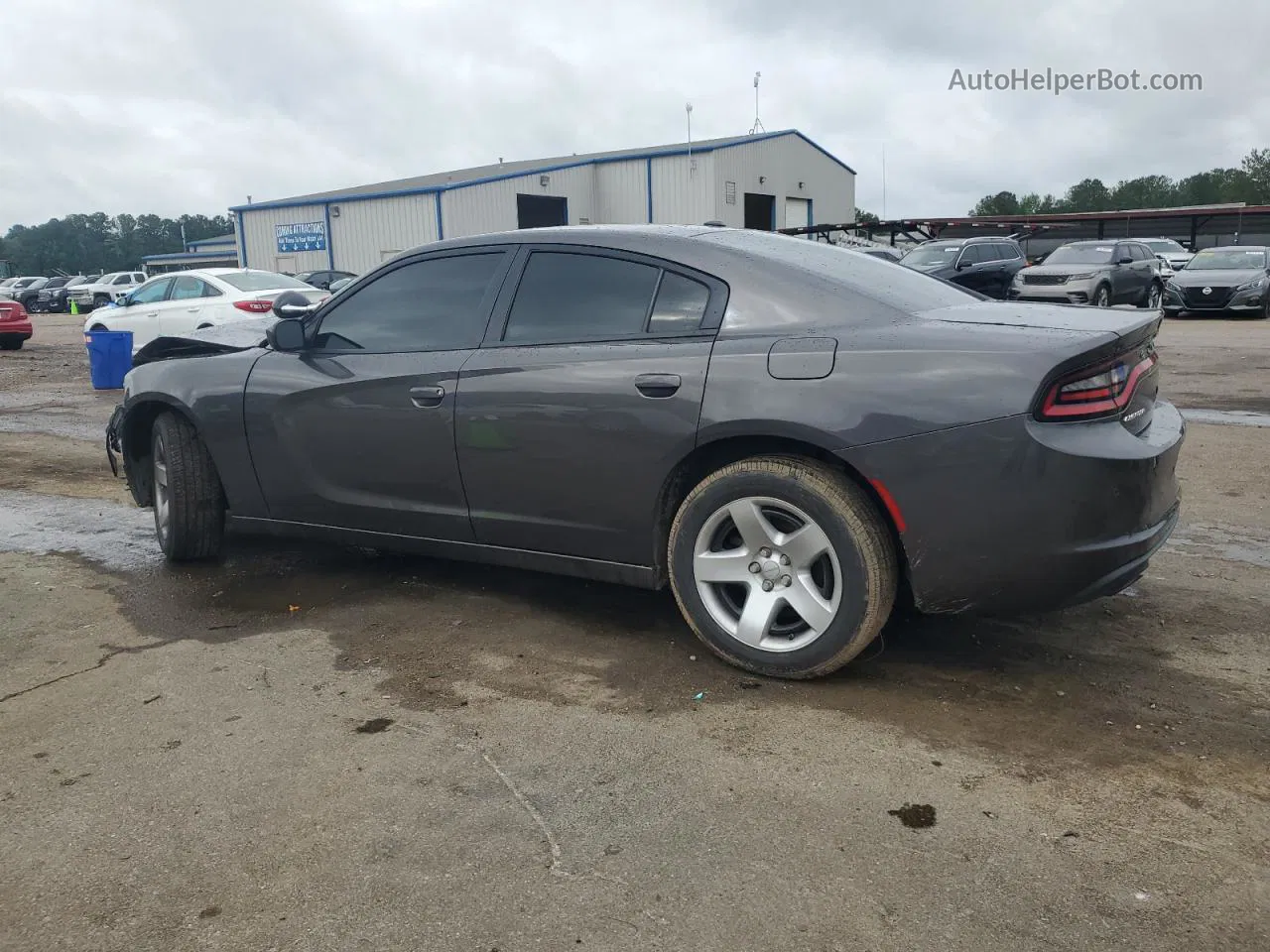 2021 Dodge Charger Police Серый vin: 2C3CDXAT7MH527672