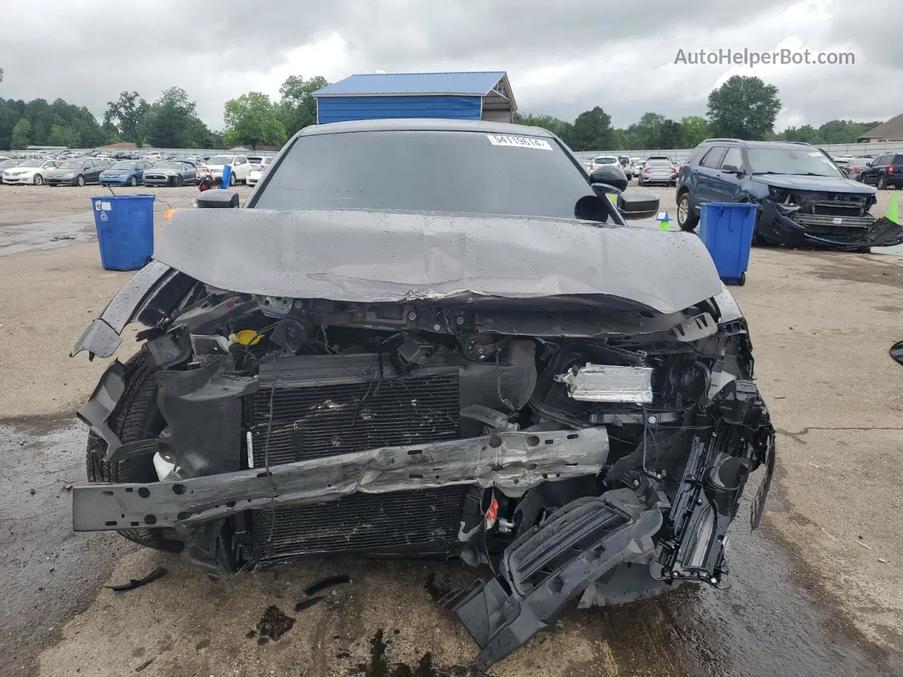 2021 Dodge Charger Police Серый vin: 2C3CDXAT7MH527672