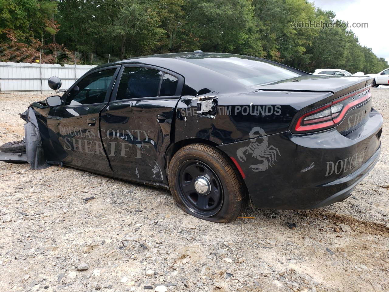 2017 Dodge Charger Police Черный vin: 2C3CDXAT8HH599132