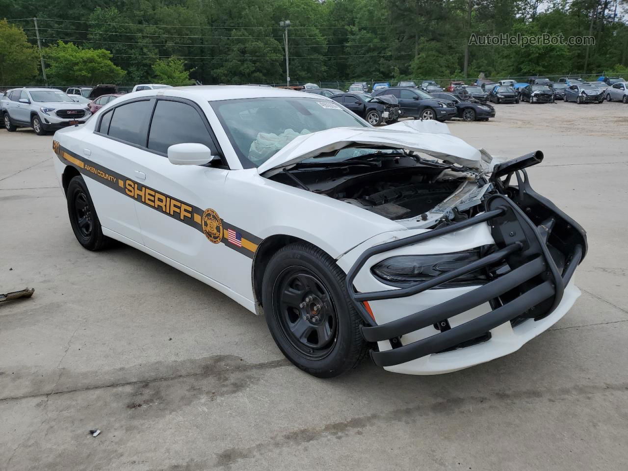 2021 Dodge Charger Police White vin: 2C3CDXAT8MH523100