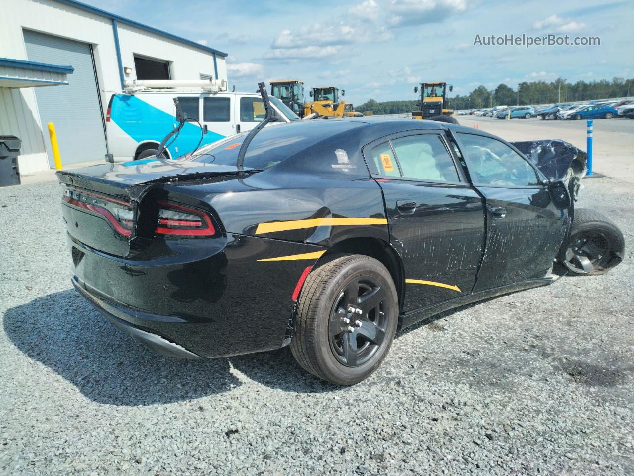 2021 Dodge Charger Police Черный vin: 2C3CDXAT8MH674647