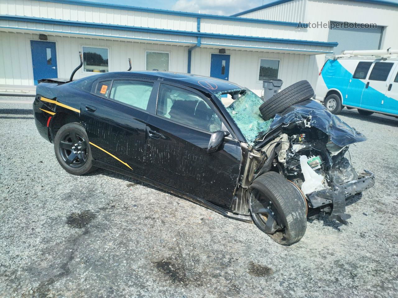 2021 Dodge Charger Police Черный vin: 2C3CDXAT8MH674647