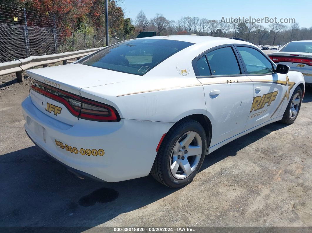 2016 Dodge Charger Police White vin: 2C3CDXAT9GH133868