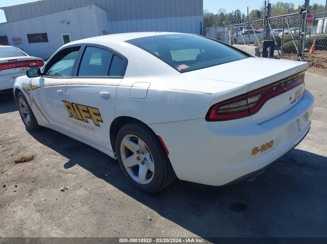 2016 Dodge Charger Police White vin: 2C3CDXAT9GH133868
