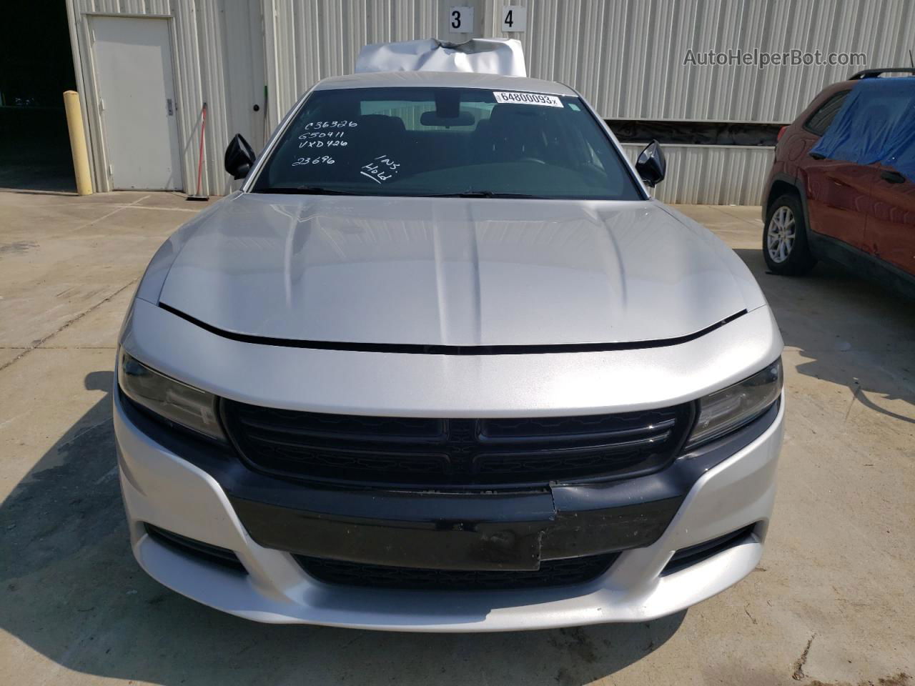 2021 Dodge Charger Police Silver vin: 2C3CDXAT9MH664015