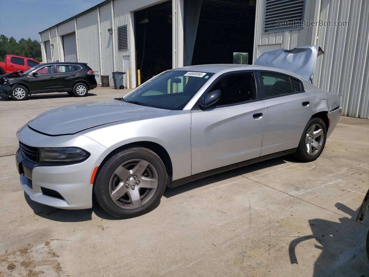 2021 Dodge Charger Police Silver vin: 2C3CDXAT9MH664015