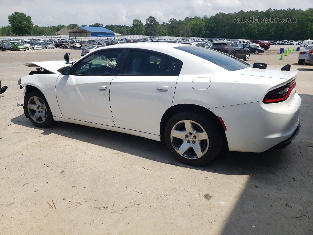 2016 Dodge Charger Police White vin: 2C3CDXATXGH155877