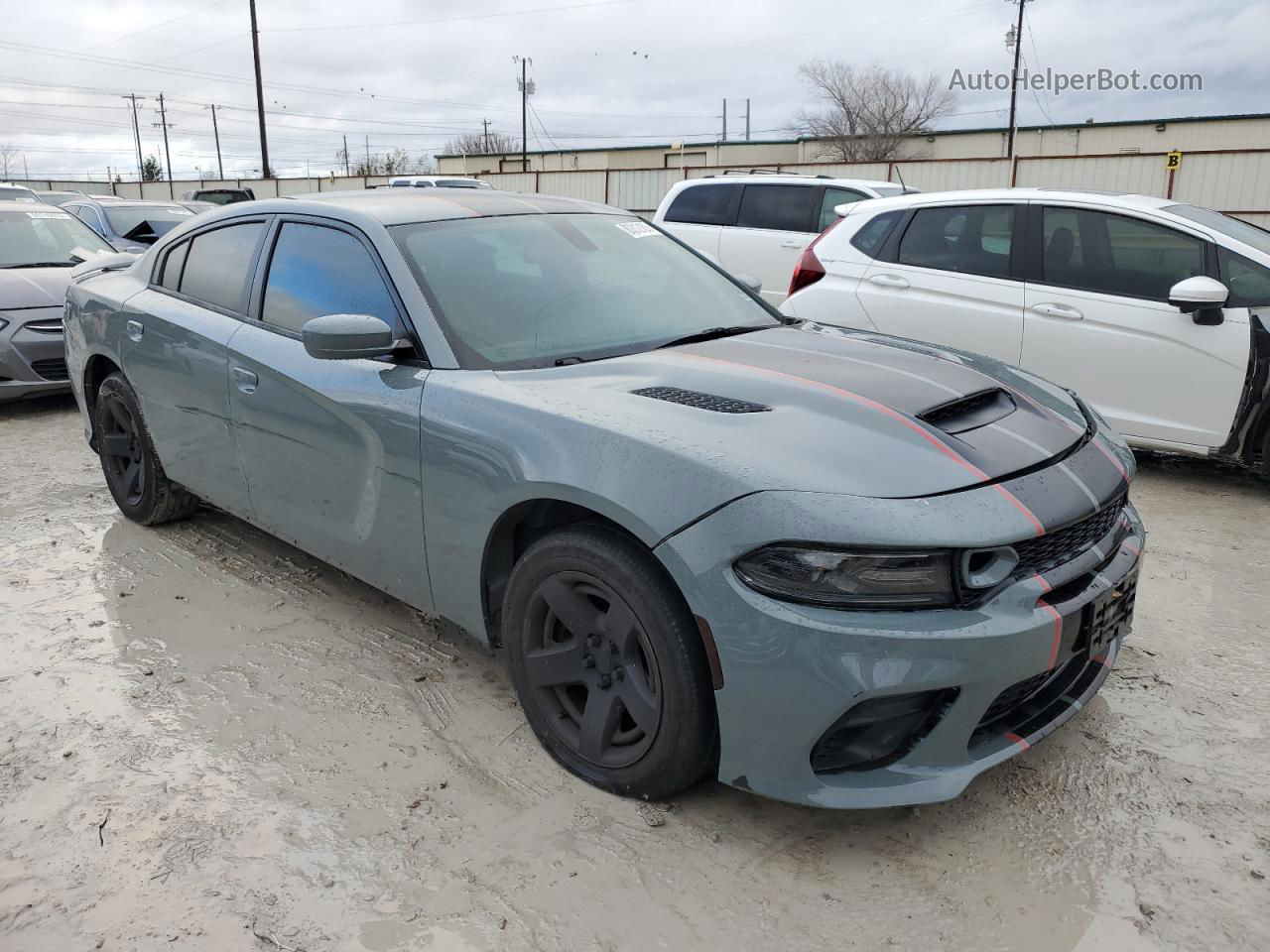 2016 Dodge Charger Police Gray vin: 2C3CDXATXGH321850