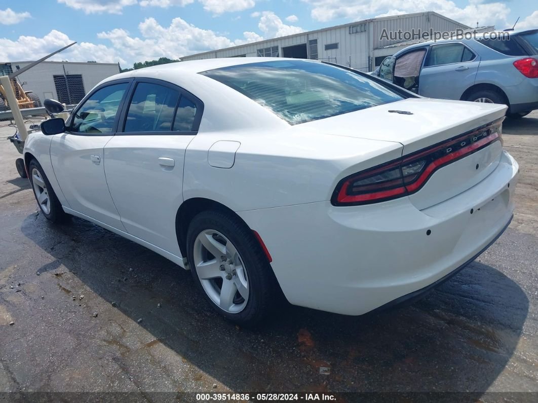 2017 Dodge Charger Police Rwd White vin: 2C3CDXATXHH525873