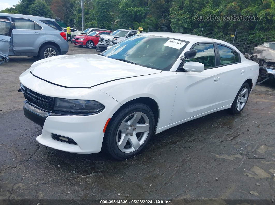 2017 Dodge Charger Police Rwd White vin: 2C3CDXATXHH525873