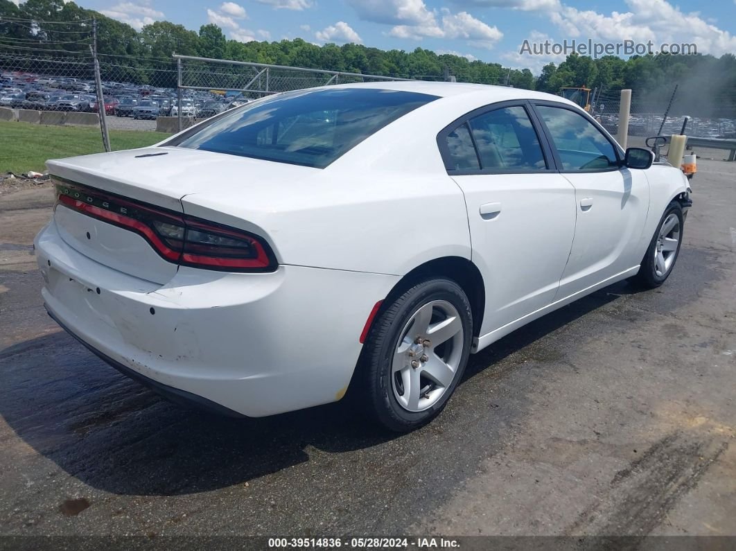2017 Dodge Charger Police Rwd White vin: 2C3CDXATXHH525873