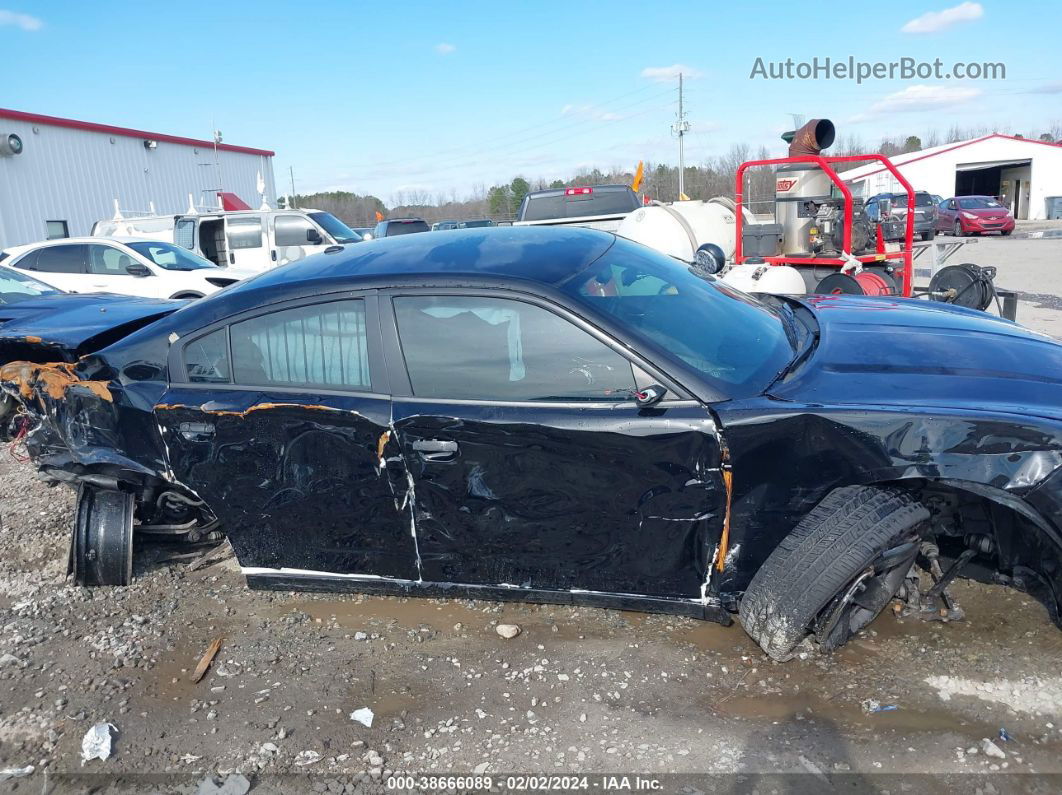 2018 Dodge Charger Police Rwd Black vin: 2C3CDXATXJH164425