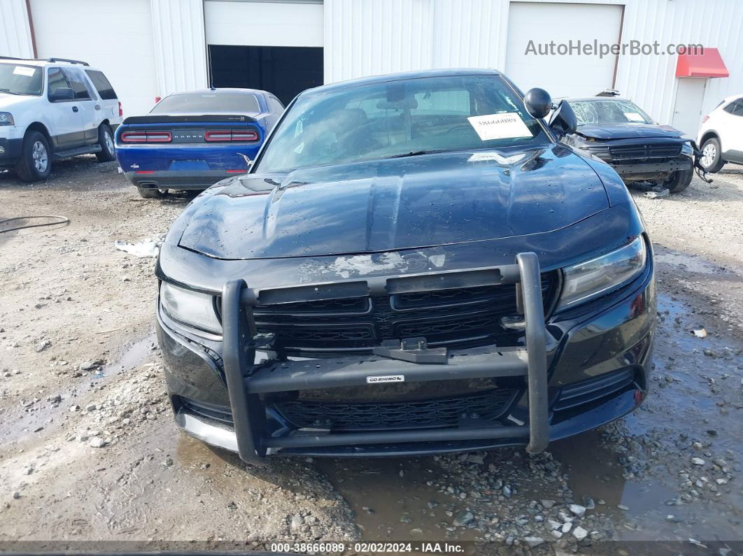 2018 Dodge Charger Police Rwd Black vin: 2C3CDXATXJH164425