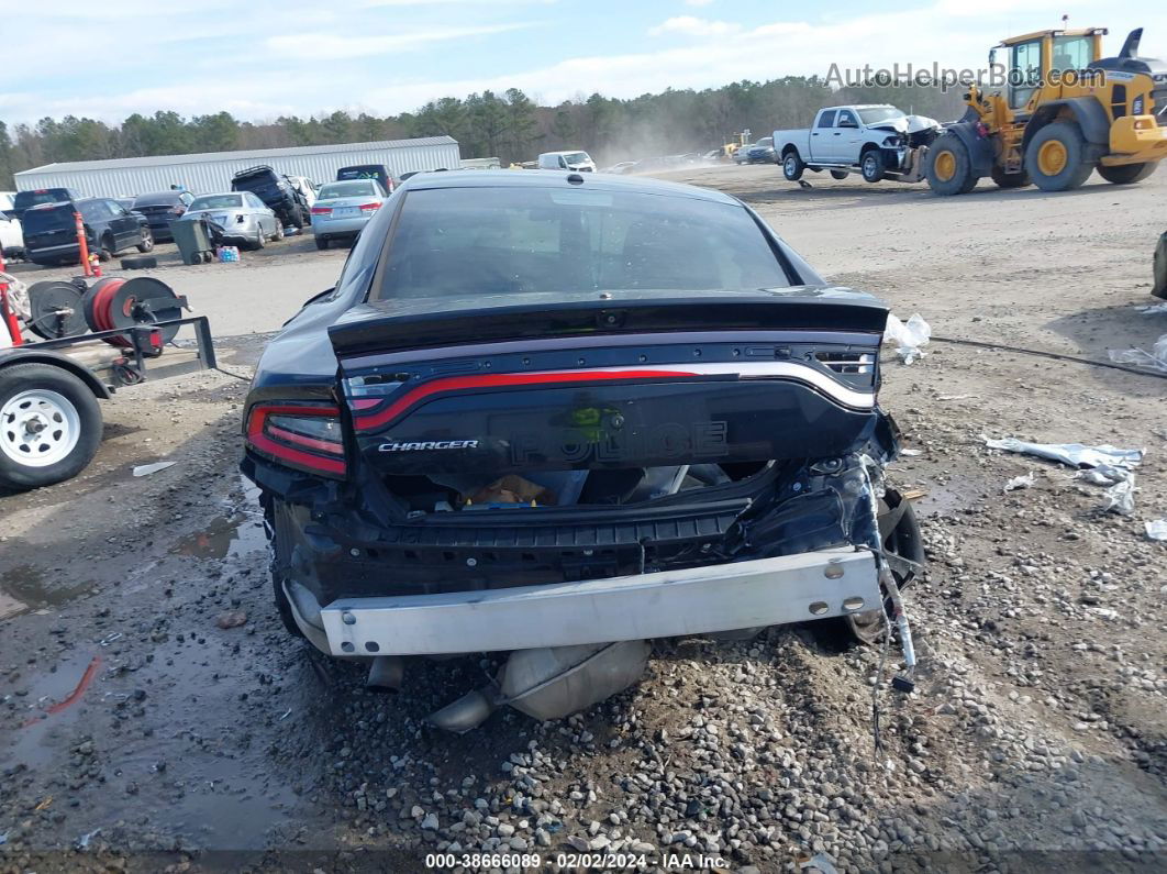 2018 Dodge Charger Police Rwd Black vin: 2C3CDXATXJH164425