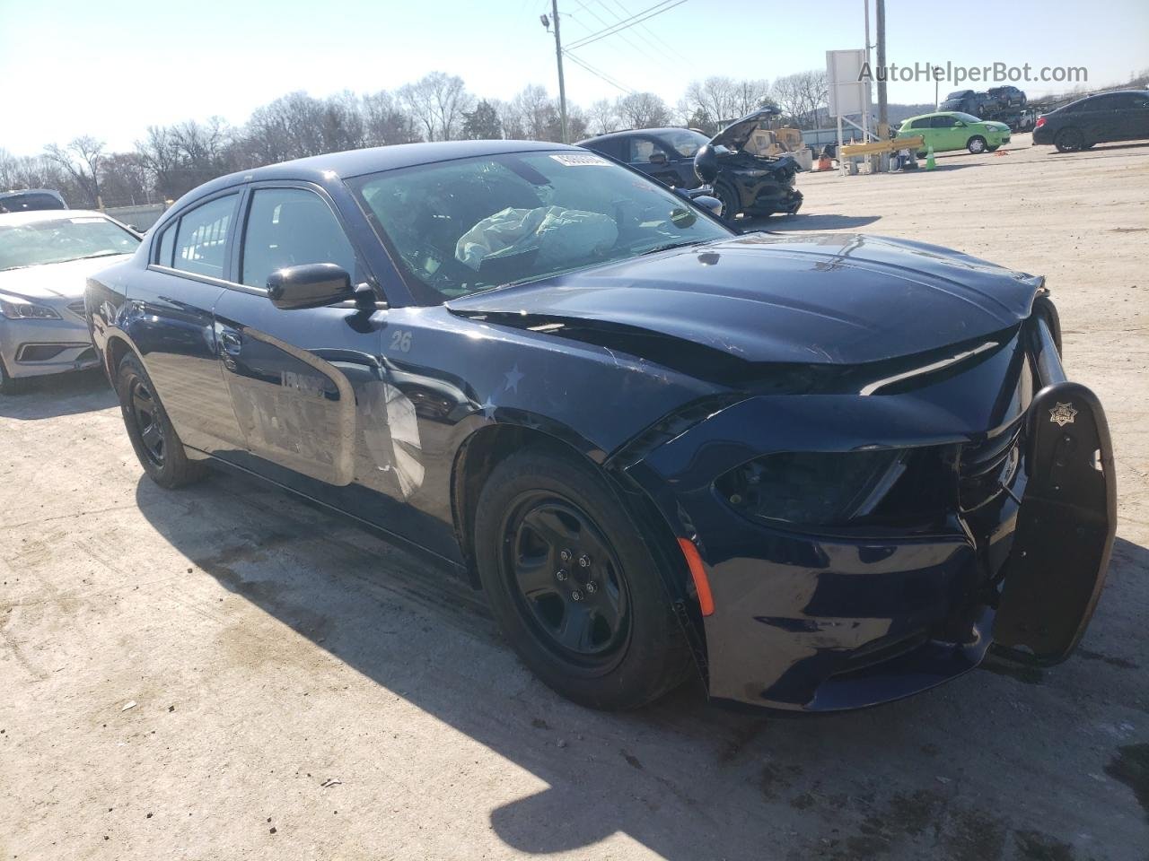 2021 Dodge Charger Police Blue vin: 2C3CDXATXMH637227