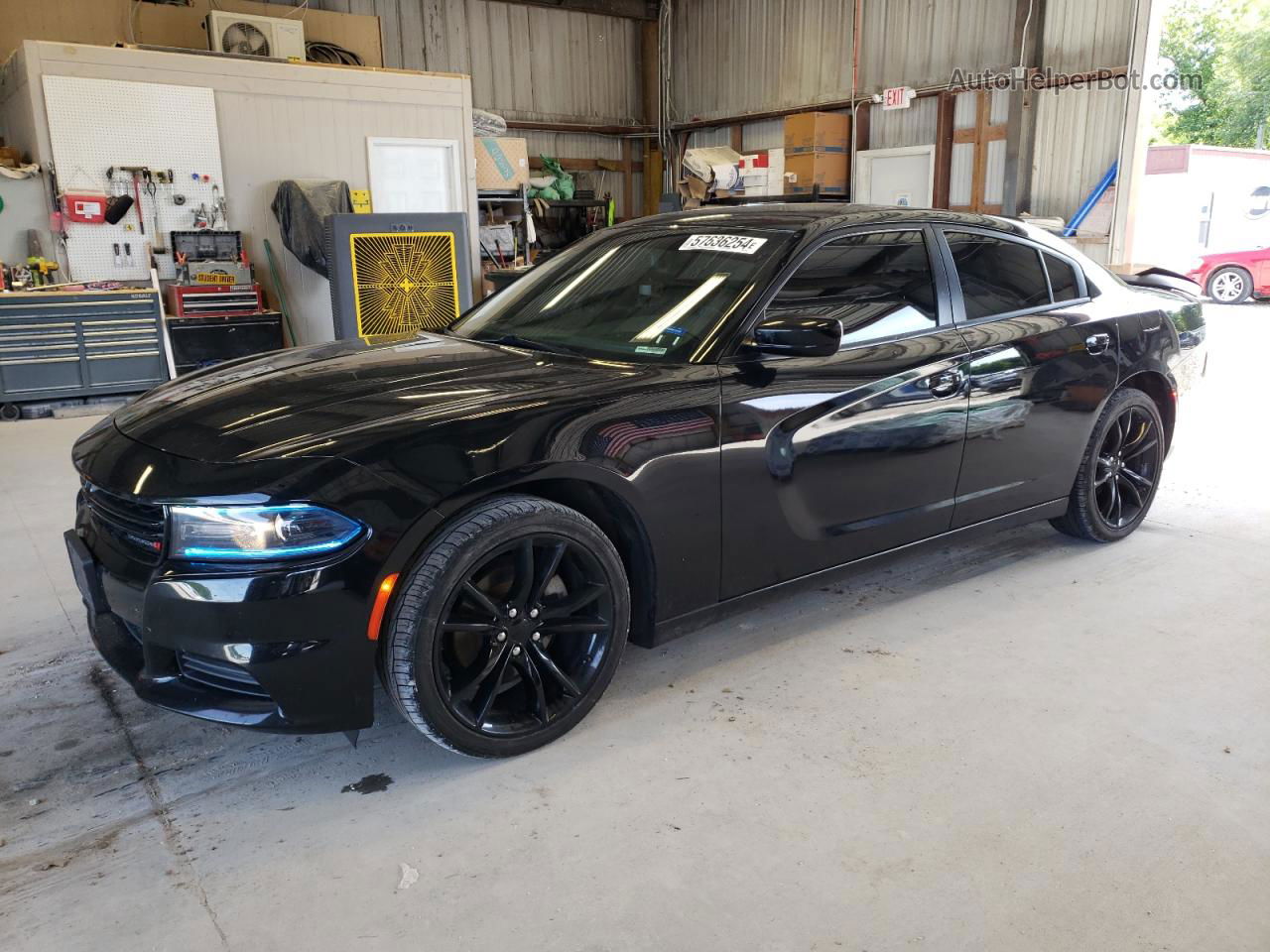 2016 Dodge Charger Se Black vin: 2C3CDXBG0GH223072