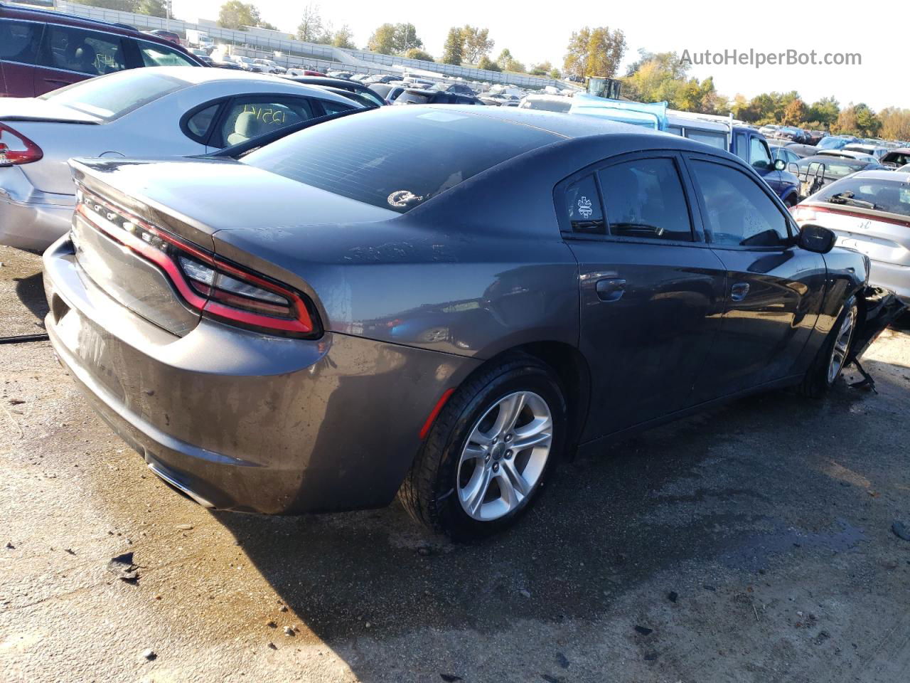 2017 Dodge Charger Se Gray vin: 2C3CDXBG0HH559516