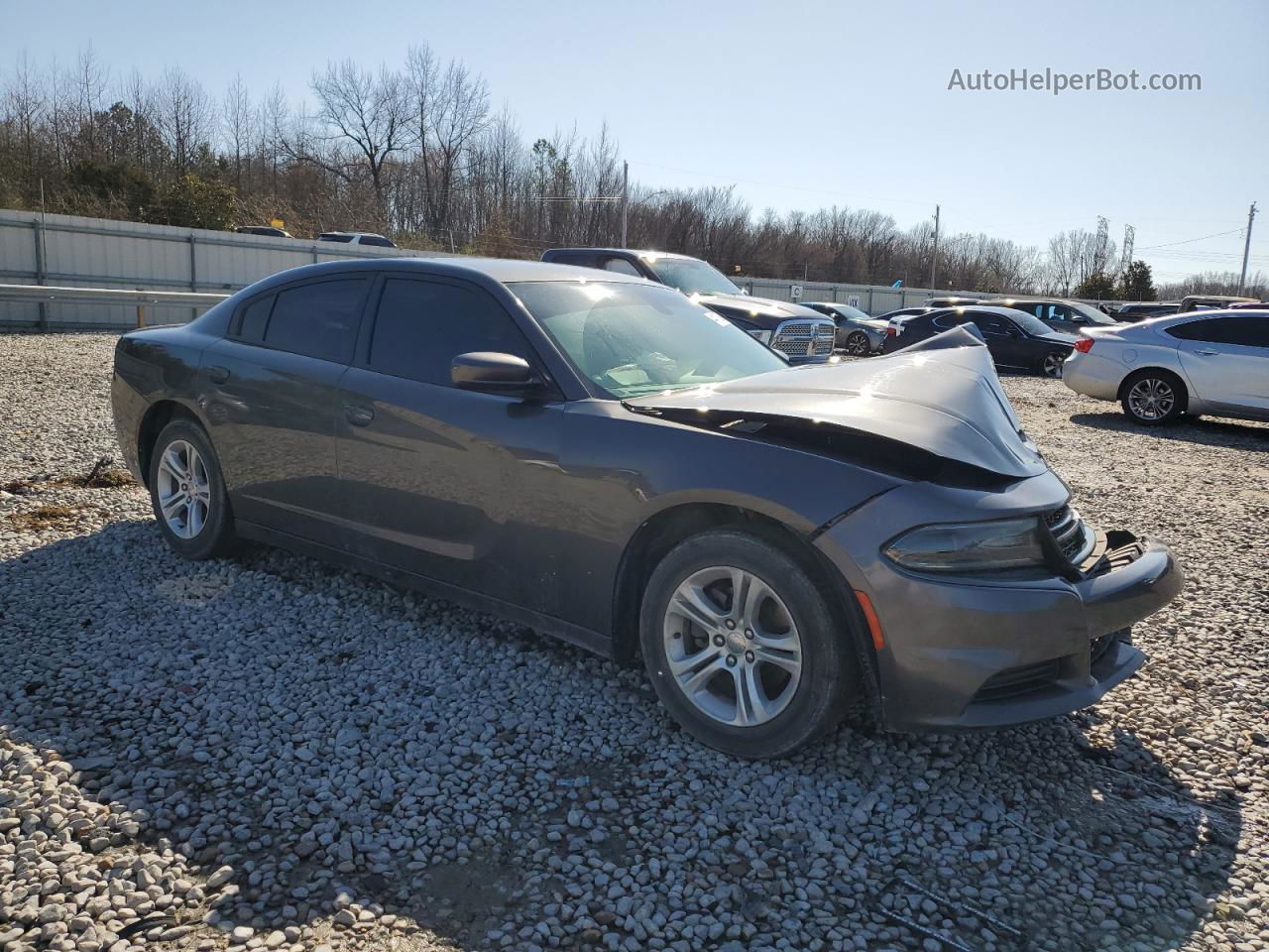 2017 Dodge Charger Se Gray vin: 2C3CDXBG0HH581452