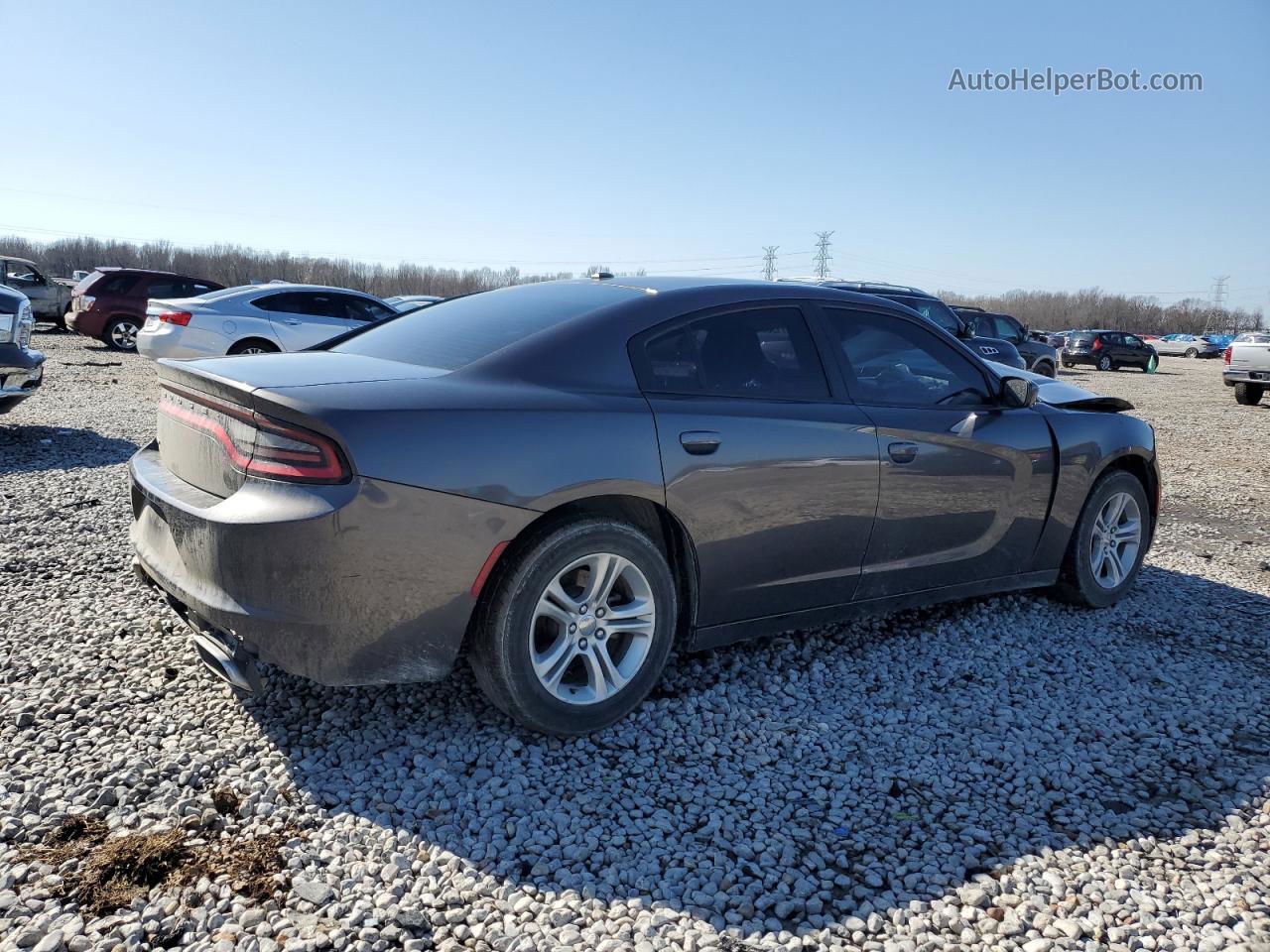 2017 Dodge Charger Se Gray vin: 2C3CDXBG0HH581452