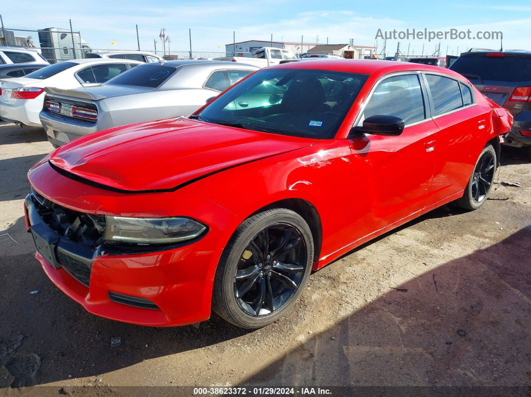 2018 Dodge Charger Sxt Rwd Красный vin: 2C3CDXBG0JH145531