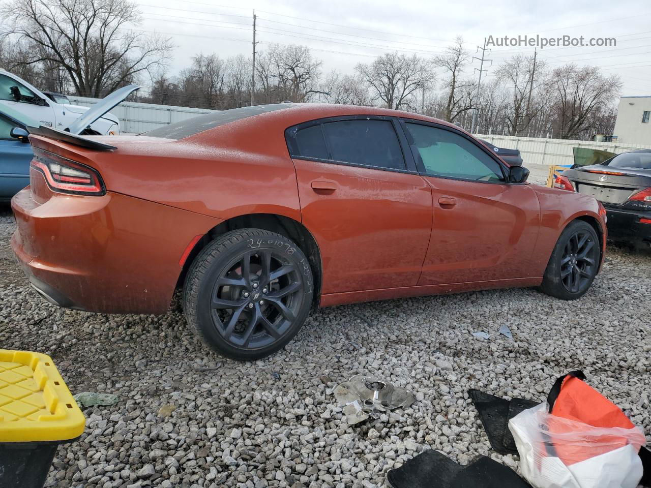 2021 Dodge Charger Sxt Оранжевый vin: 2C3CDXBG0MH515705