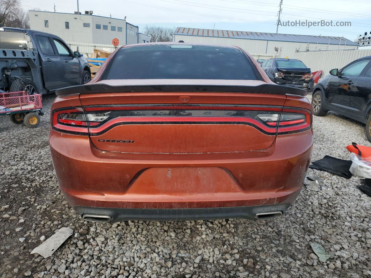 2021 Dodge Charger Sxt Оранжевый vin: 2C3CDXBG0MH515705