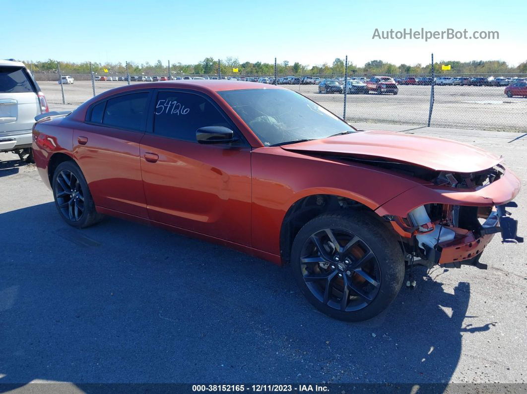 2021 Dodge Charger Sxt Orange vin: 2C3CDXBG0MH591778