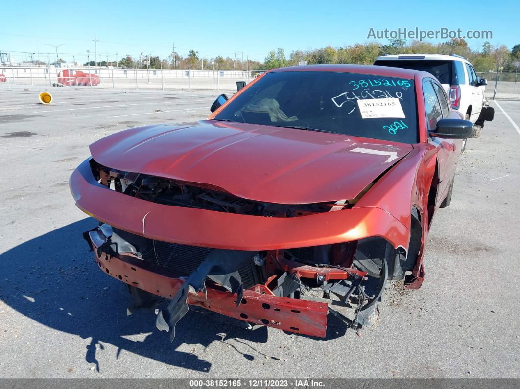 2021 Dodge Charger Sxt Orange vin: 2C3CDXBG0MH591778