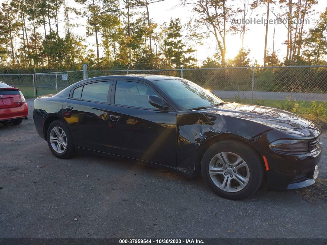 2021 Dodge Charger Sxt Rwd Black vin: 2C3CDXBG0MH632314