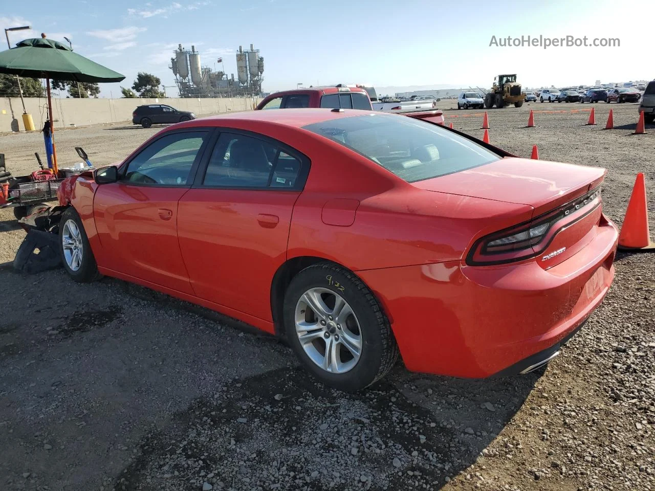 2021 Dodge Charger Sxt Red vin: 2C3CDXBG0MH642499