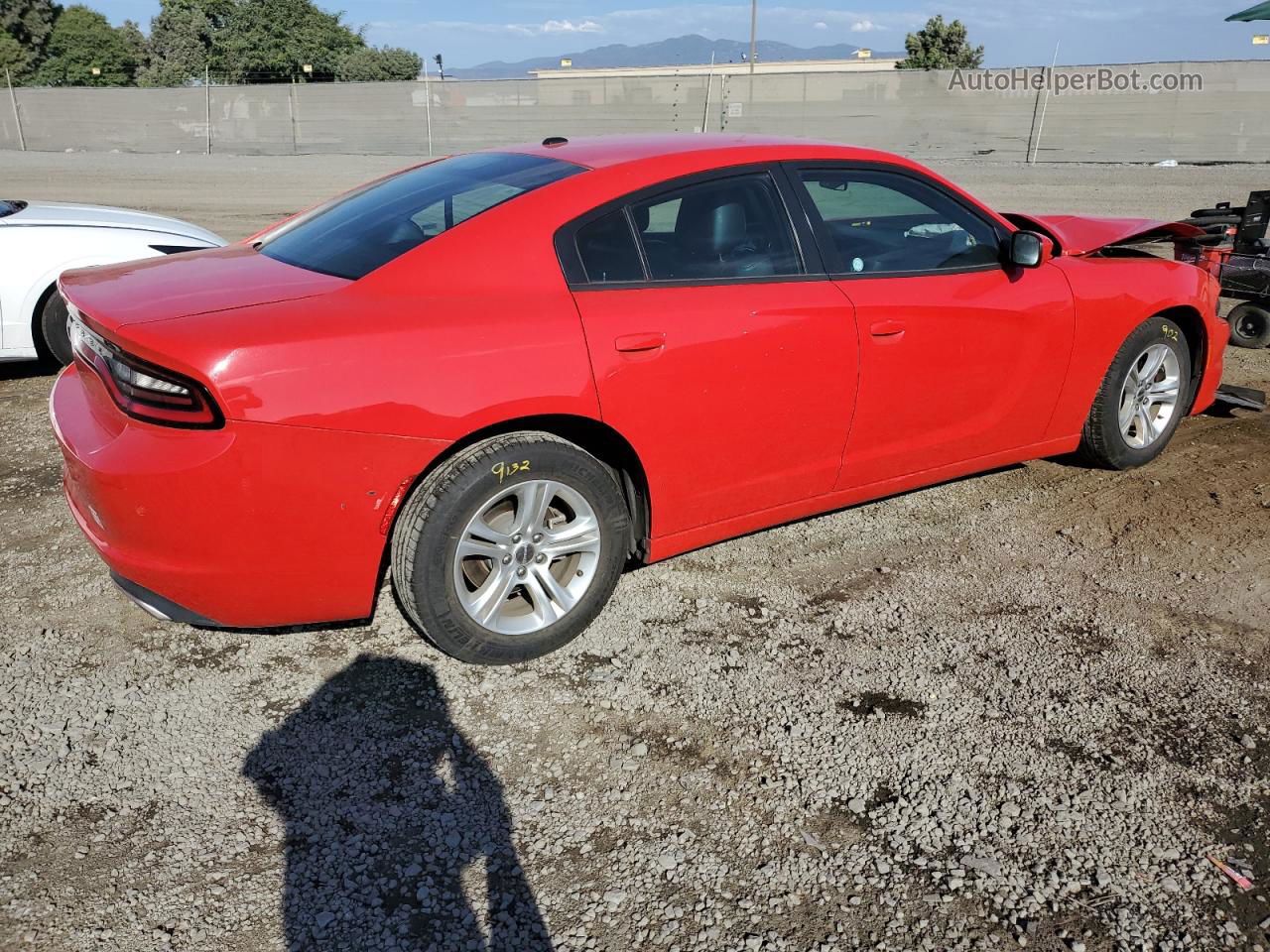 2021 Dodge Charger Sxt Red vin: 2C3CDXBG0MH642499