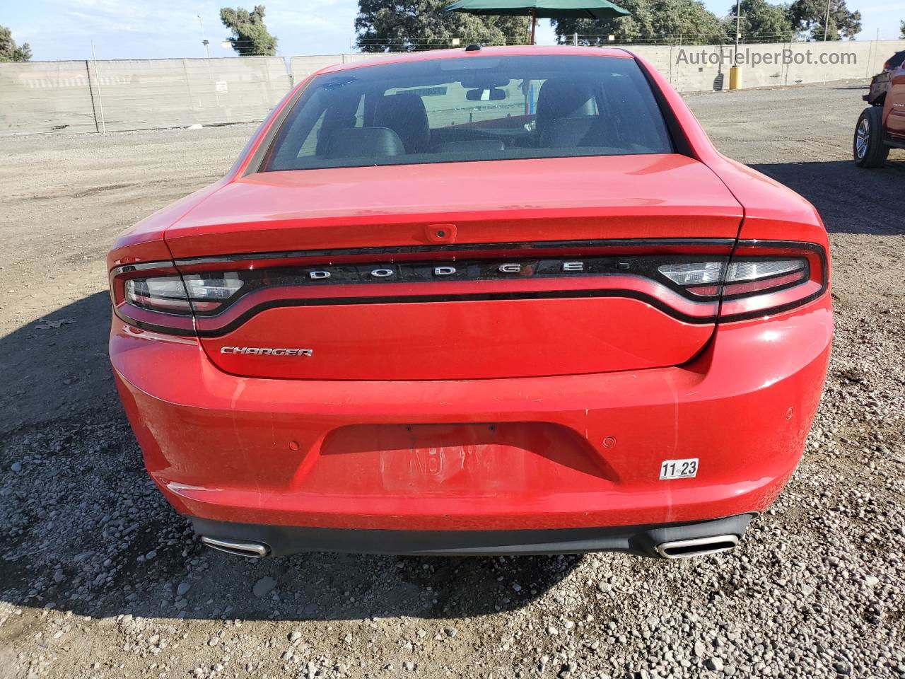 2021 Dodge Charger Sxt Red vin: 2C3CDXBG0MH642499