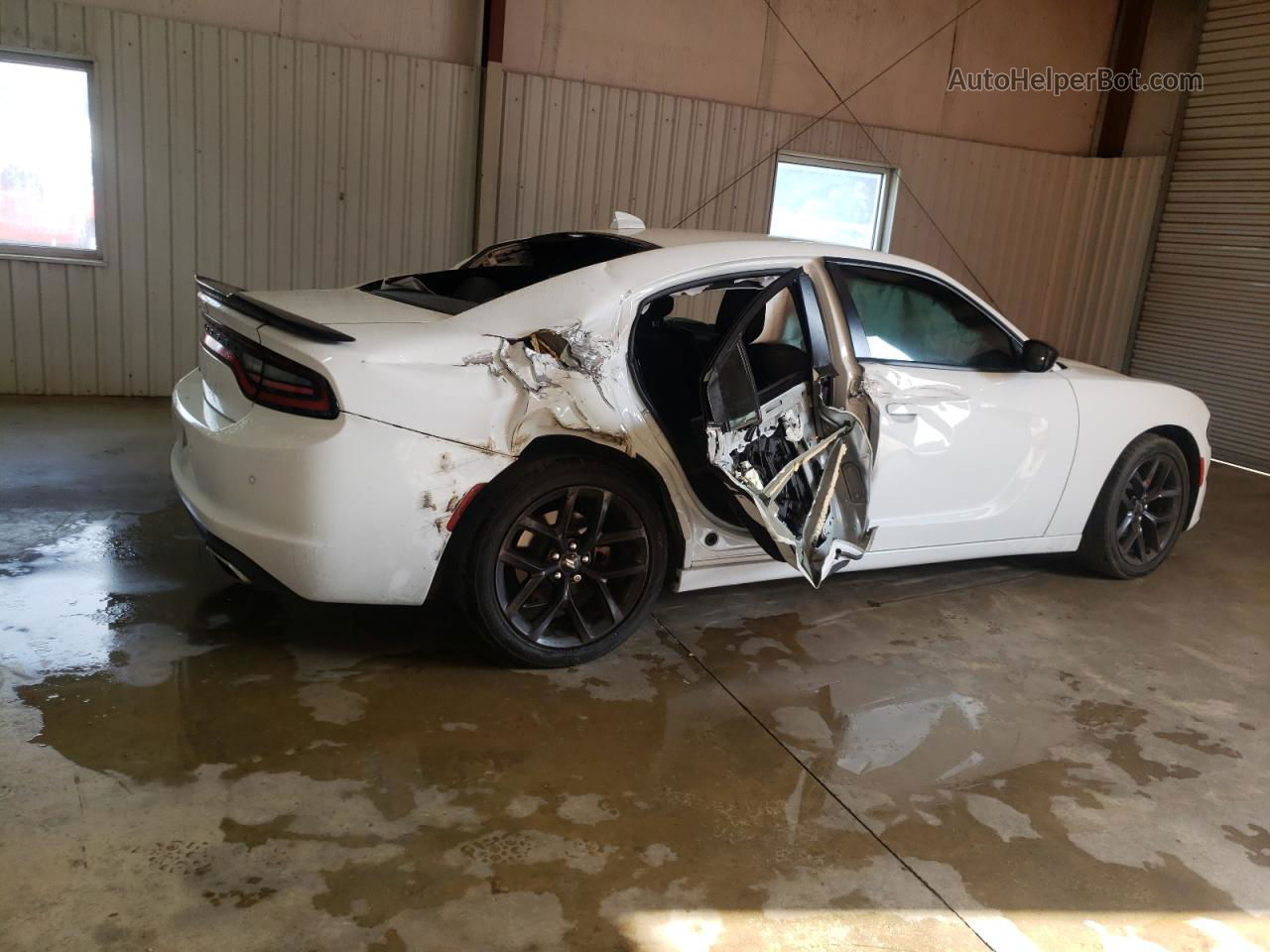 2021 Dodge Charger Sxt White vin: 2C3CDXBG0MH679505