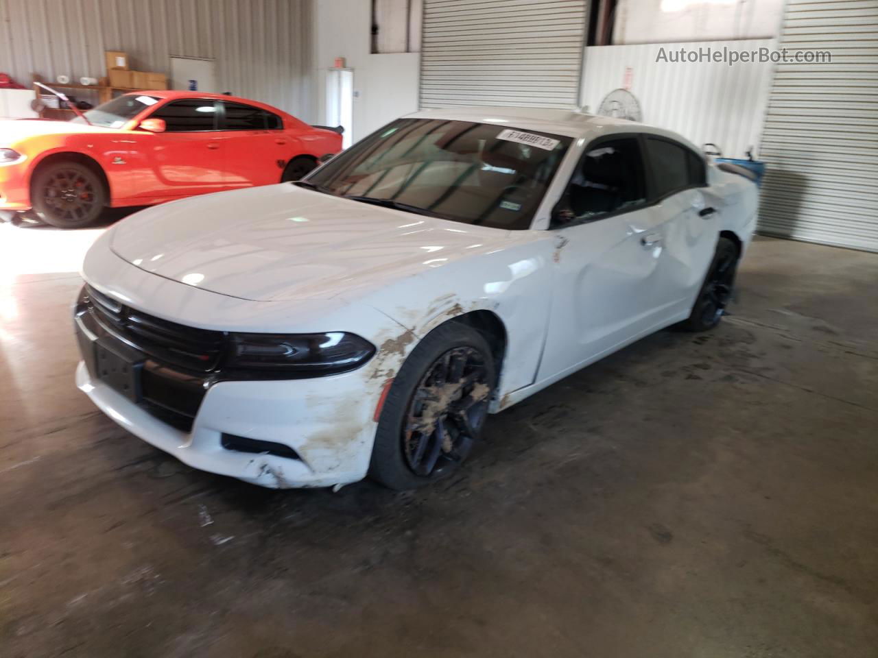 2021 Dodge Charger Sxt White vin: 2C3CDXBG0MH679505