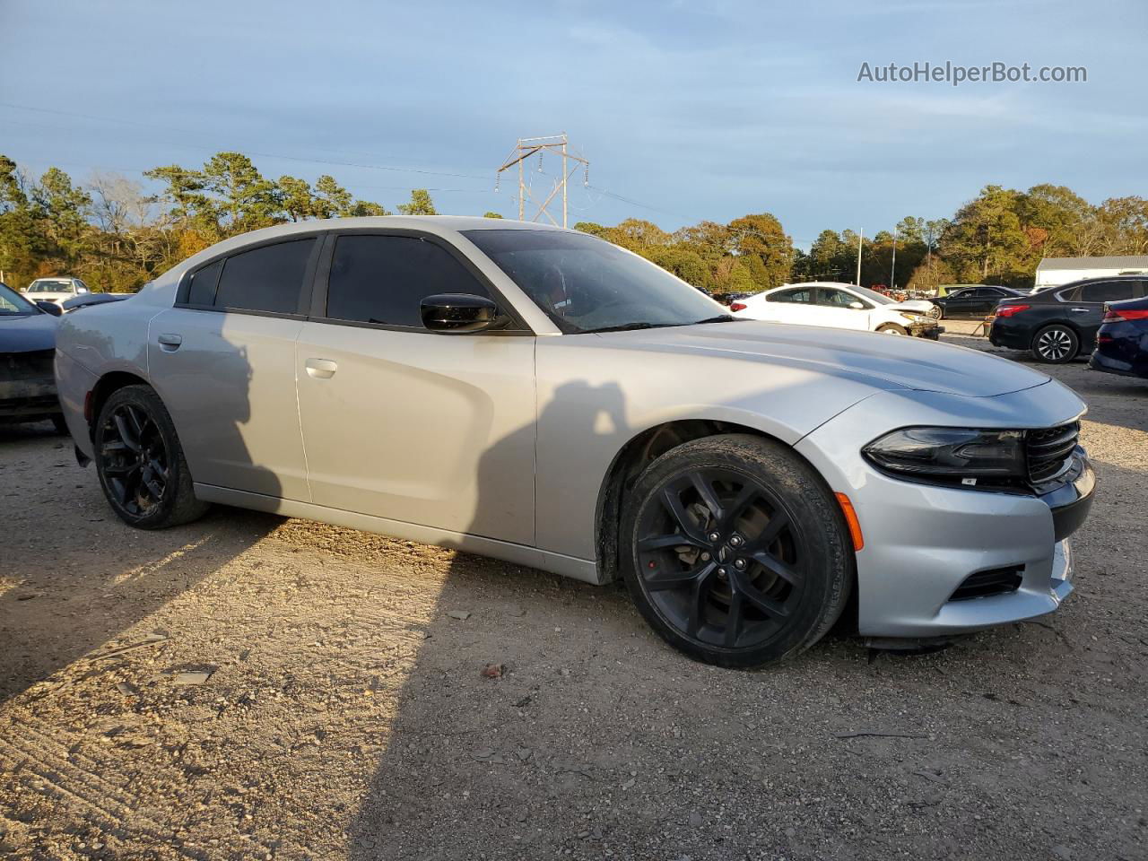 2021 Dodge Charger Sxt Silver vin: 2C3CDXBG0MH682100