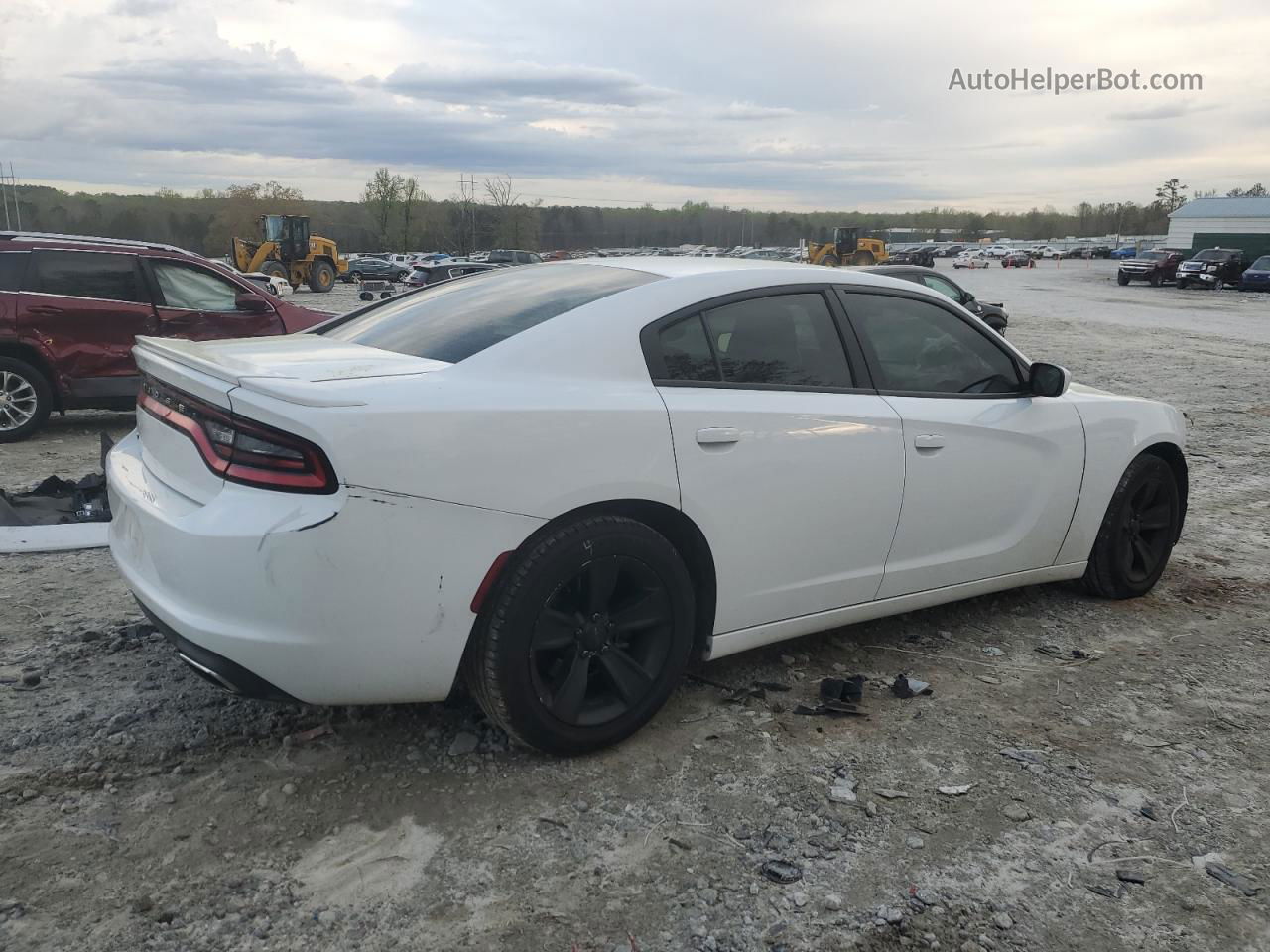 2016 Dodge Charger Se White vin: 2C3CDXBG1GH174688