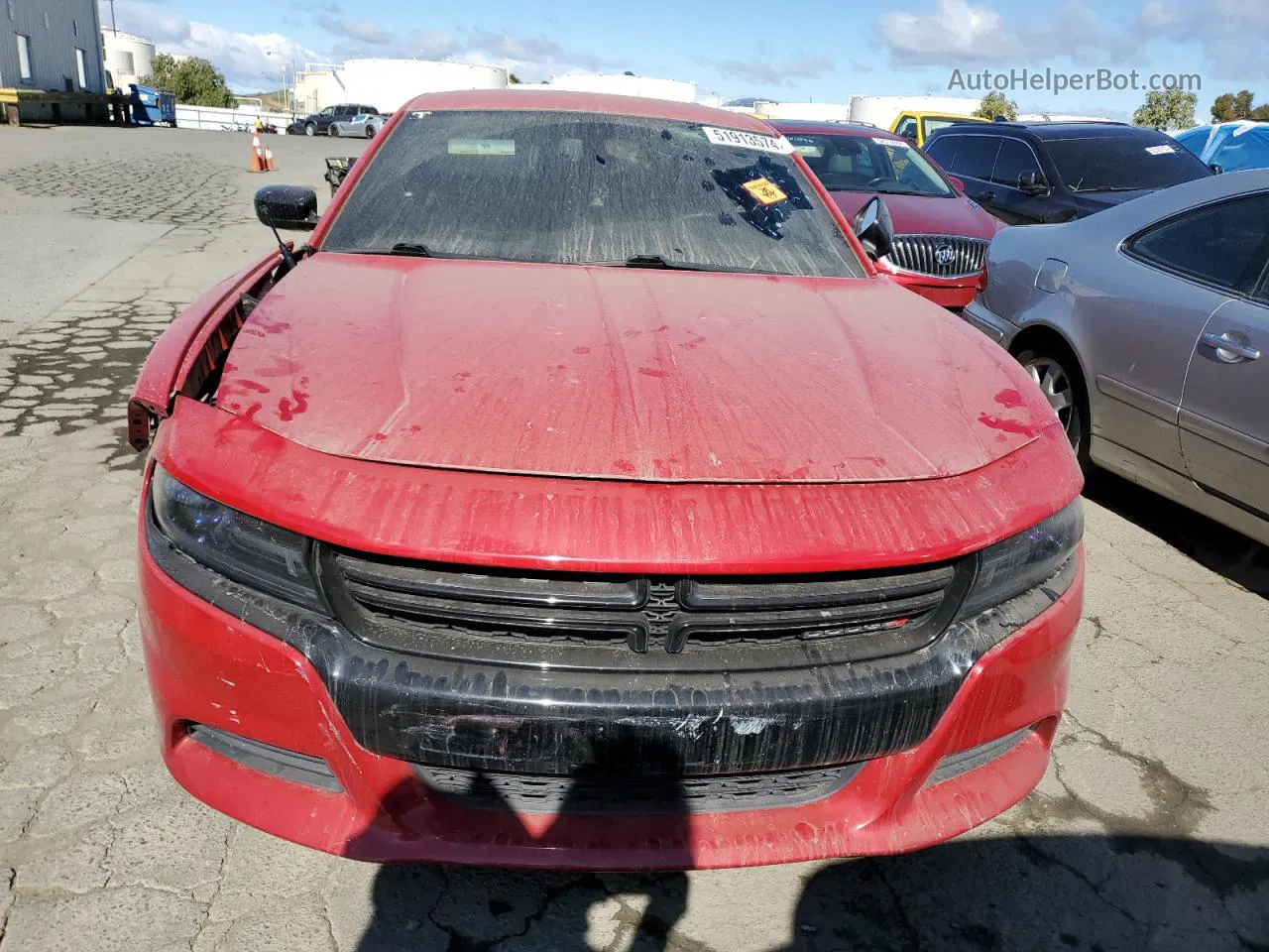 2017 Dodge Charger Se Red vin: 2C3CDXBG1HH525777