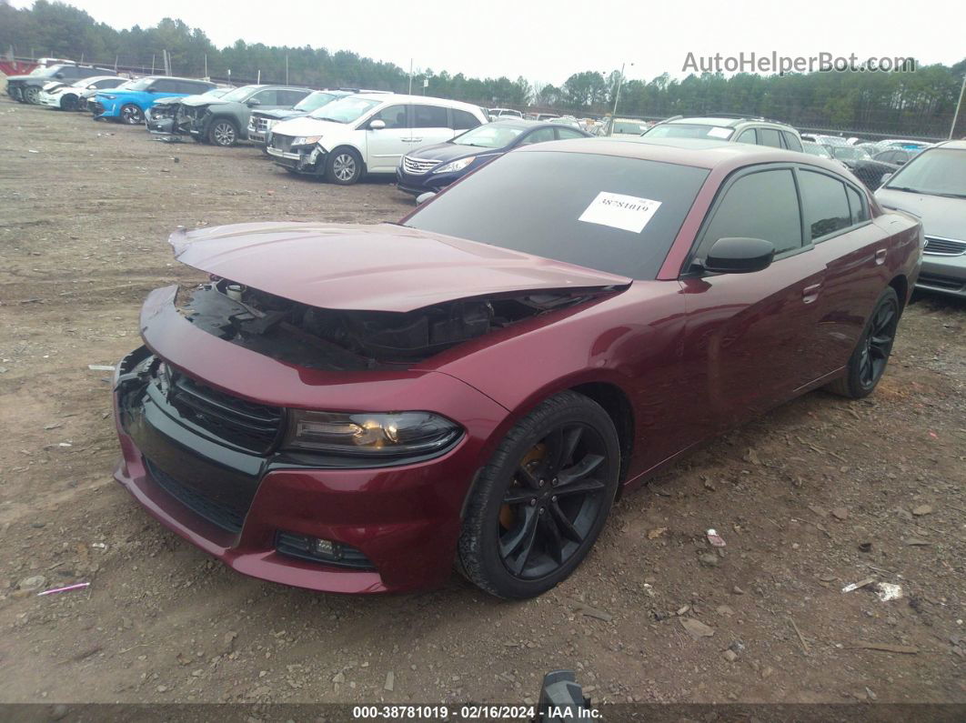 2017 Dodge Charger Se Rwd Burgundy vin: 2C3CDXBG1HH579337