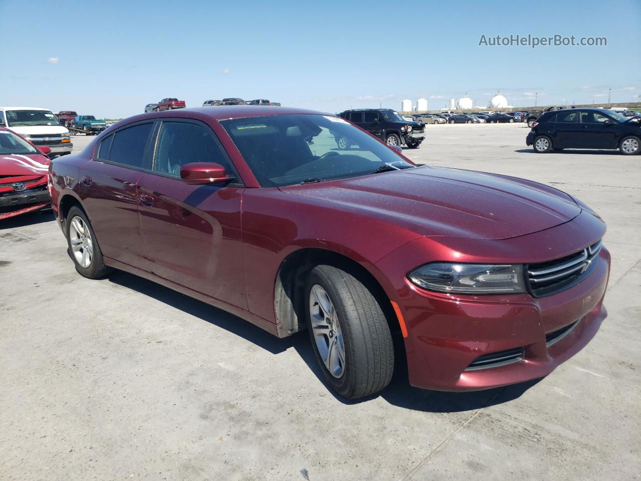 2017 Dodge Charger Se Burgundy vin: 2C3CDXBG1HH593285