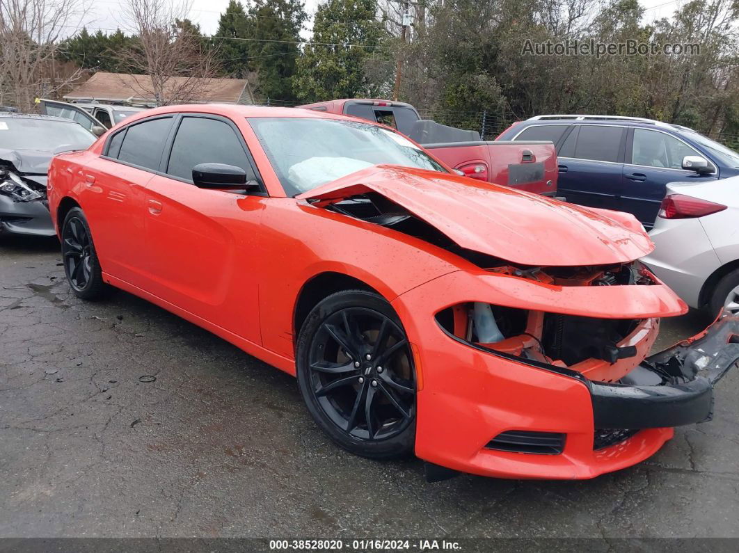 2017 Dodge Charger Se Rwd Orange vin: 2C3CDXBG1HH609520