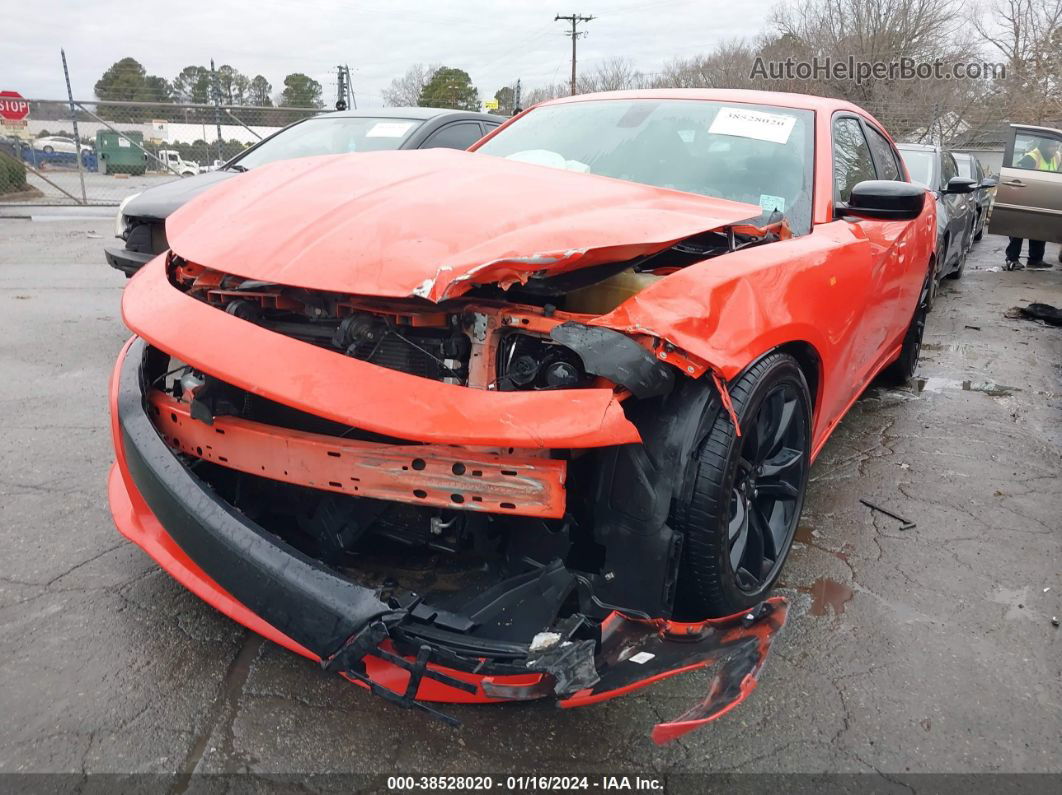 2017 Dodge Charger Se Rwd Orange vin: 2C3CDXBG1HH609520