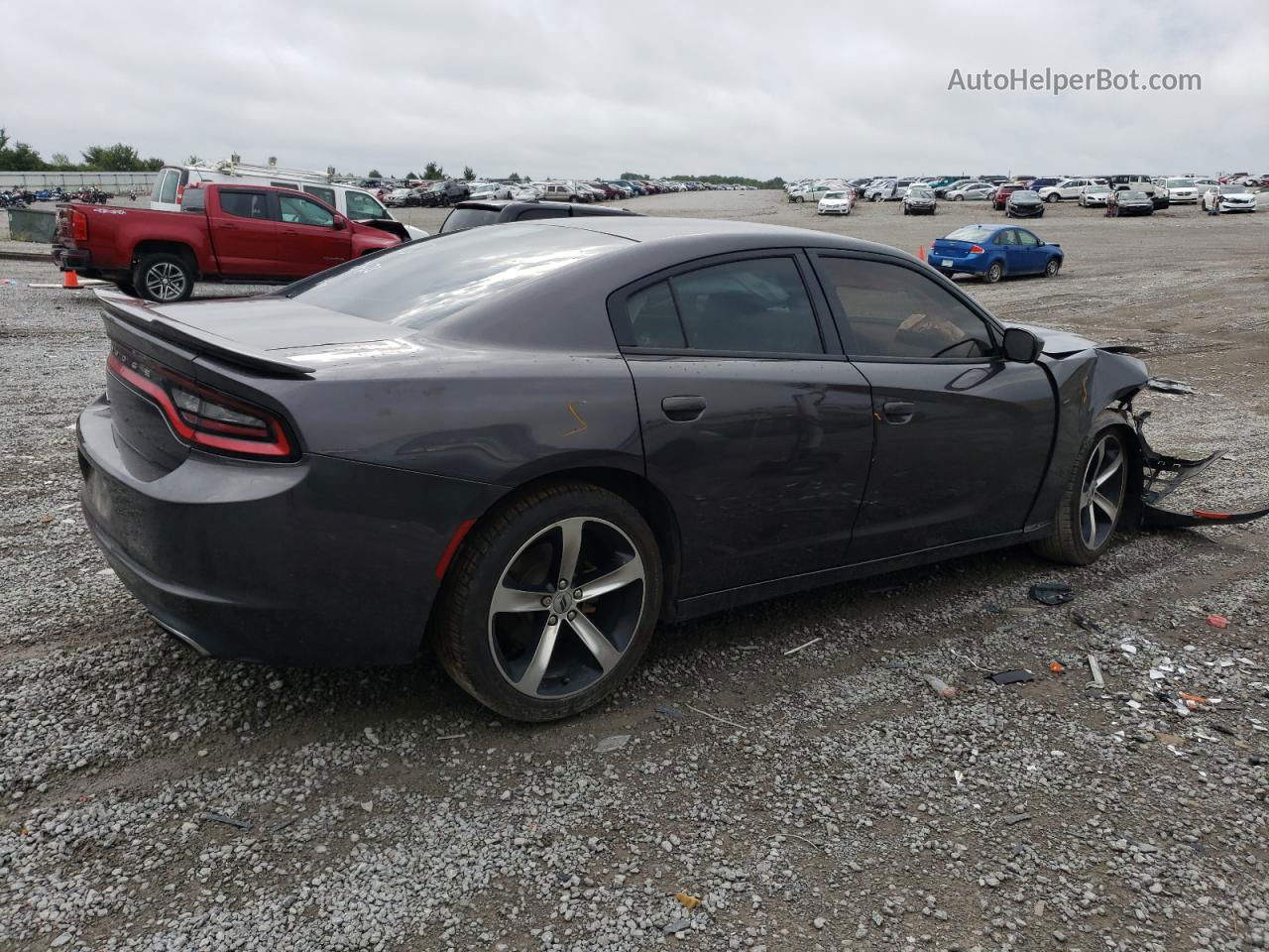 2017 Dodge Charger Se Gray vin: 2C3CDXBG1HH627614