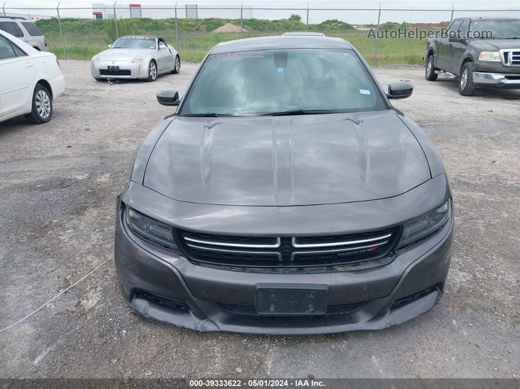 2017 Dodge Charger Se Rwd Gray vin: 2C3CDXBG1HH654831